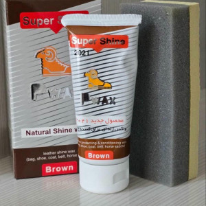واکس چرم طبیعی قهوه ای