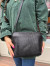 کیف چرم جلو دوخت مشکی سنگی