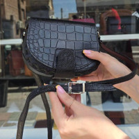 کیف چرم فنجول مشکی سنگی