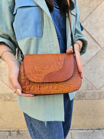 کیف چرم پروانه دو طبله عسلی تمام سنگی