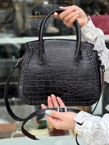 کیف تریشه مشکی سنگی