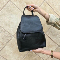 کوله چرم حنا مشکی فلوتر