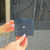 جاکارتی چرم دکمه دار سرمه ای سنگی