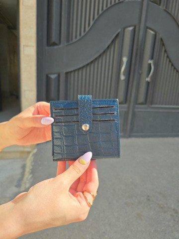 جاکارتی چرم دکمه دار سرمه ای سنگی