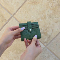 جاکارتی چرم دکمه دار سبز سنگی