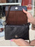 کیف چرم بغل پرچ مشکی تمام سنگی بزرگ