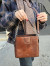 کیف چرم شین قهوه ای گردویی لیزارد