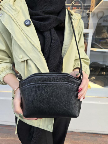 کیف چرم لچک مشکی فلوتر کوچک