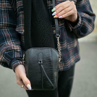 کیف چرم لیا مشکی