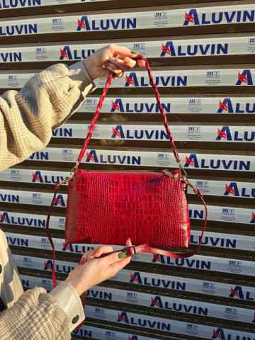 کیف مژده زرشکی آلبالویی سنگی