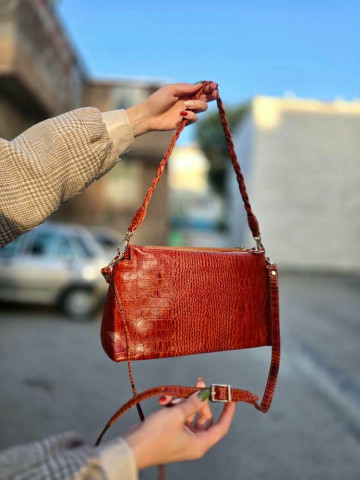 کیف مژده عسلی سنگی