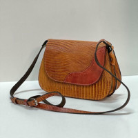 کیف چرم پروانه دو طبله عسلی لیزارد