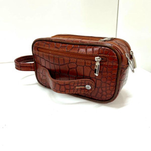 کیف چرم شوز بگ فندوقی سنگی