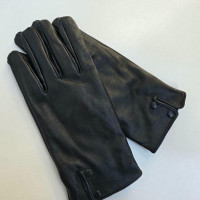 دستکش چرم مردانه مشکی مدل A