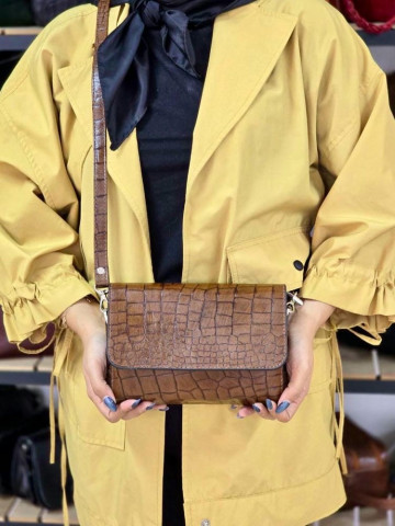 کیف چرم نهال فندوقی سنگی