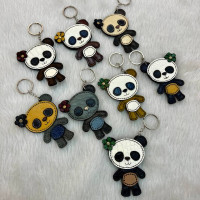 جاکلیدی چرمی طرح پاندا