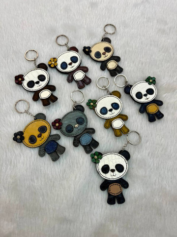 جاکلیدی چرمی طرح پاندا