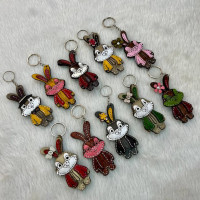 جاکلیدی چرمی طرح خرگوش