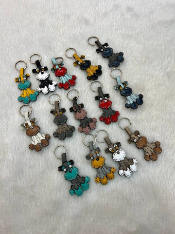 جاکلیدی چرمی طرح هاپو