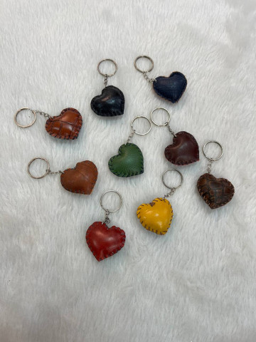 جاکلیدی چرمی طرح قلب