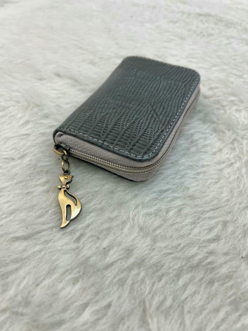 جاکارتی زیپ دار طوسی لیزارد