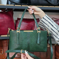 کیف چرم لیزری سبز لیزارد
