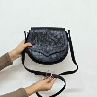 کیف چرم ترنج مشکی حاشیه ساده