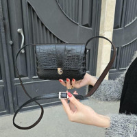   کیف چرم عسل مشکی سنگی