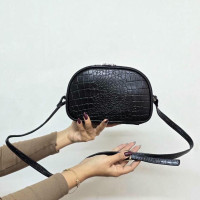 کیف چرم کمند مشکی سنگی