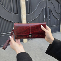 کیف چرم دستی رها اناری ساده