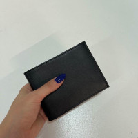 کیف پول جیبی مردانه سینا مشکی ساده