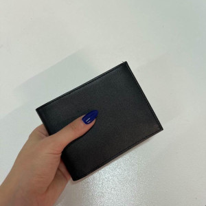 کیف پول جیبی مردانه سینا مشکی ساده