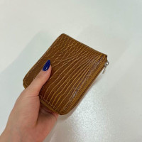 کیف پول جیبی دیبا عسلی سنگی