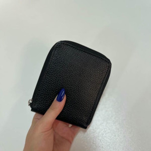 کیف پول جیبی دیبا مشکی فلوتر