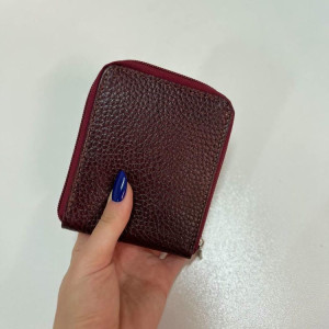 کیف پول جیبی دیبا زرشکی فلوتر