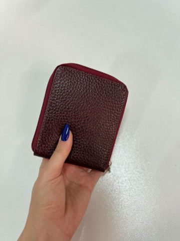 کیف پول جیبی دیبا زرشکی فلوتر