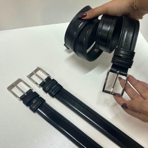 کمربند چرم مردانه سه بعدی میخی مشکی