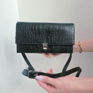 کیف چرم آی تک سبز سنگی