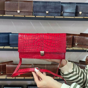 کیف چرم آی تک قرمز سنگی