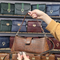 کیف چرم ملور قهوه ای ابر و بادی سنگی