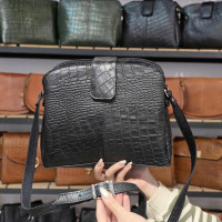 کیف چرم رویا مشکی سنگی