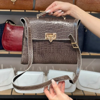 کیف چرم توسکا طوسی یاسی دودی ابر و بادی سنگی
