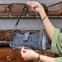کیف چرم ملور طوسی ابر و بادی سنگی