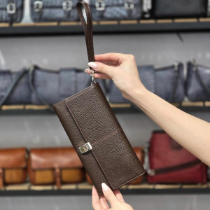 کیف چرم دستی رها قهوه ای فلوتر