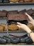 کیف چرم شین قهوه ای خرمایی ابر و بادی سنگی