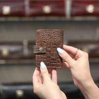 جاکارتی چرم نیک قهوه ای ابر و بادی سنگی