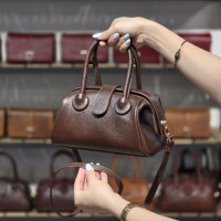 کیف چرم نلا قهوه ای فلوتر