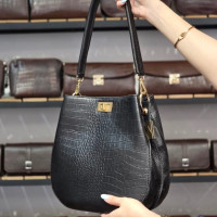 کیف چرم ساحل مشکی سنگی