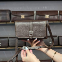 کیف چرم بغل پرچ قهوه ای ابر و بادی فلوتر